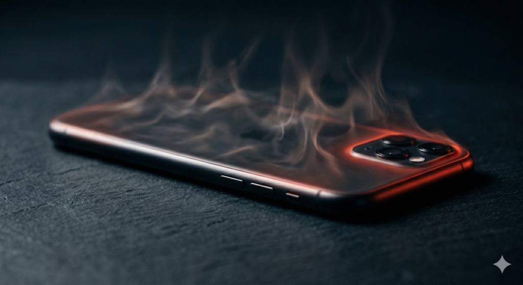 Smartphone overheating from mobile AI thermal throttling causing logic board damage in 2026 flagship devices